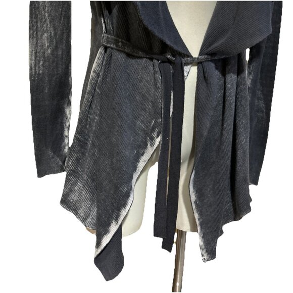 Anthropologie Moth Sweater cardigan Open Front Grunge Boho Wrap Tie Art To Wear - Picture 2 of 13